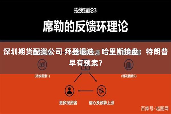 深圳期货配资公司 拜登退选，哈里斯接盘：特朗普早有预案？