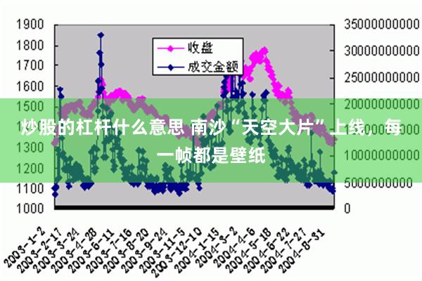 炒股的杠杆什么意思 南沙“天空大片”上线，每一帧都是壁纸