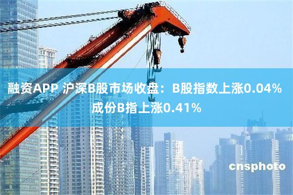 融资APP 沪深B股市场收盘：B股指数上涨0.04% 成份B指上涨0.41%