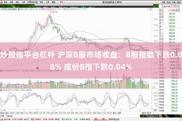 炒股指平台杠杆 沪深B股市场收盘：B股指数下跌0.08% 成份B指下跌0.04%