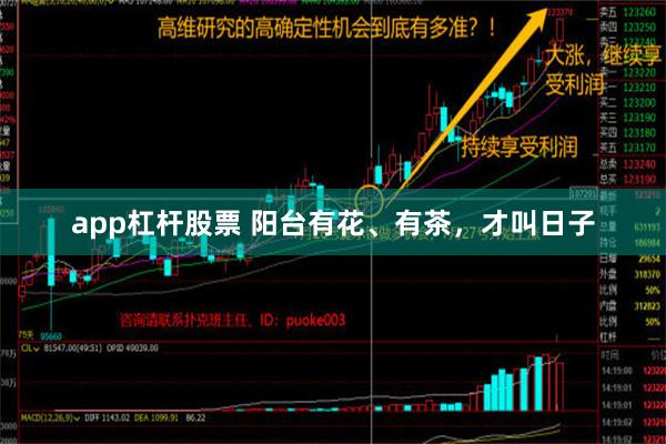 app杠杆股票 阳台有花、有茶，才叫日子