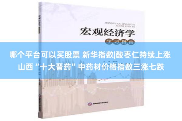 哪个平台可以买股票 新华指数|酸枣仁持续上涨 山西“十大晋药”中药材价格指数三涨七跌